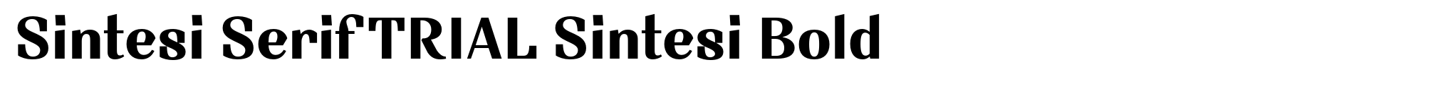 Sintesi Serif TRIAL Sintesi Bold image